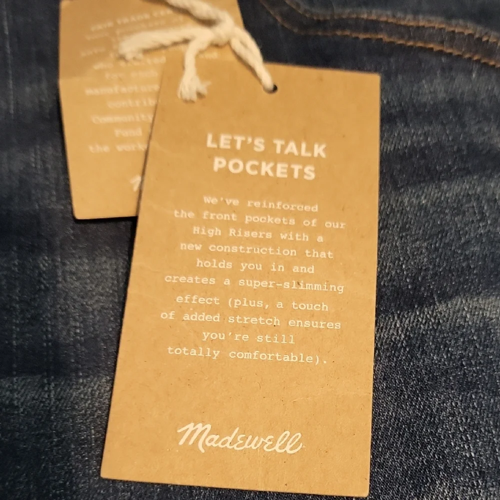 Madewell 9" Mid-Rise Skinny Jeans in Paloma Wash: Raw-Hem - Picture 5 of 7
